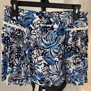 Lilly Pulitzer luxletic  Blue and White Skirt/skort